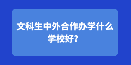 文科生中外合作办学什么学校好？.png