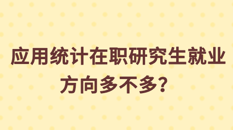 应用统计在职研究生就业方向多不多？.png