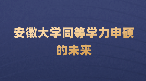 安徽大学同等学力申硕的未来.png