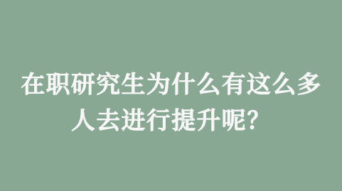 在职研究生为什么有这么多人去进行提升呢？.png